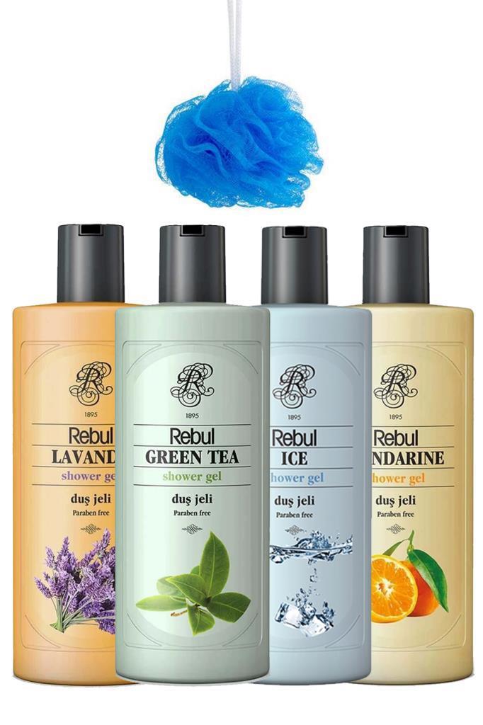 Rebul Banyo Lifi Hediyeli Karışık Duş Jeli 4x200 ml
