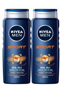 Nivea Men Sport Deniz Minerali Nemlendirici Duş Jeli 2x500 ml