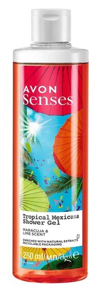 Avon Tropical Mexicana Çarkıfelek-Limon Vegan Duş Jeli 250 ml