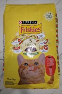 Friskies Et Tavuk ve Sebze Aromalı Tahıllı Yetişkin Kedi Maması 10 kg