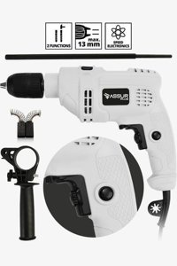 Assur Plus Germany Style 1100 W Darbeli Elektrikli Matkap Beyaz