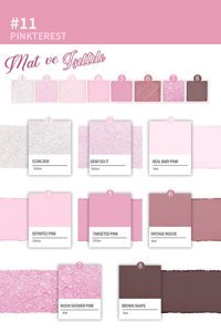 Peripera 11 Pink Terest Toz Simli Işıltılı Matlı Far Paleti