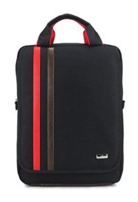 Case Club 1406 Düz Tek Gözlü Su Geçirmez Kumaş 15.6 inç Askılı Laptop Çantası Siyah