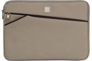Minbag Peter Düz İki Gözlü Polyester 15 inç Laptop Kılıfı Krem