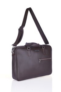 Pierre Cardin 01pc001180 Düz İki Gözlü Suni Deri Evrak Çantası Kahverengi