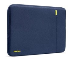 Tomtoc A13C2B2 Baskılı Tek Gözlü Polyester 13 inç Laptop Kılıfı Lacivert