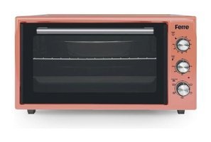 Ferre 45 lt Izgaralı Fanlı Mini Fırın Rose