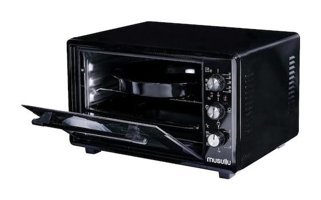 Musullu MF-1550 50 lt Izgaralı Fanlı Midi Fırın Siyah