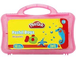 Play-Doh PA009 Çantalı 12'li Yağlı Pastel Boya Seti