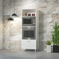 Modilayn Papatya 1 Kapaklı 3 Raflı Çok Amaçlı Dolap Beyaz 168 x 59.6 x 43 cm