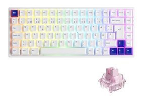 Akko 30834B İskandinav Q RGB 84 Tuşlu Kablolu Pembe Mekanik Gaming Klavye