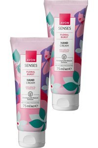 Avon Senses Zambak Kuru Ciltler Organik Vegan Parfümlü El Kremi 2x75 ml