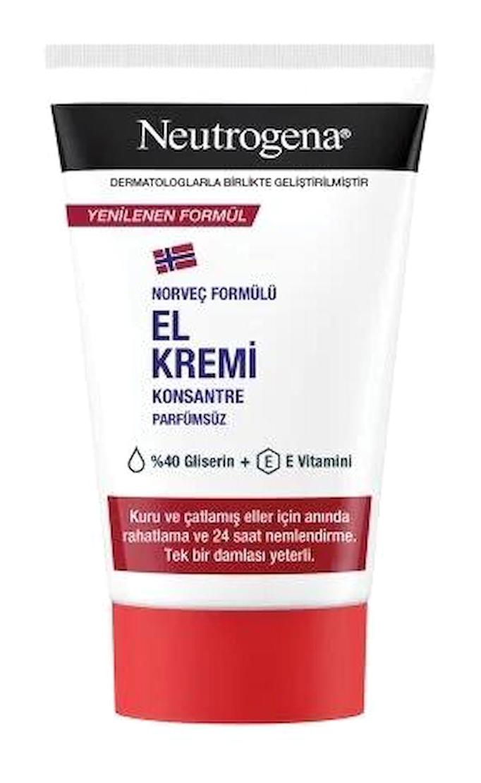 Neutrogena Gliserinli Kuru Ciltler Organik Vegan Parfümsüz El Kremi 50 ml