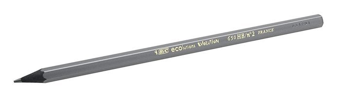 Bic Evolution 12'li Köşeli Siyah HB Kurşun Kalem Seti