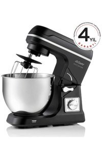 Arzum Crust Mix Neo Paslanmaz Çelik 1400 W 5 lt Standlı Hamur Yoğurma ve Mutfak Şefi Siyah