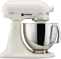 Kitchenaid 5KSM125EPL Paslanmaz Çelik 300 W 4.8 lt Standlı Hamur Yoğurma ve Mutfak Şefi Krem