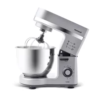 Homend 3079H Paslanmaz Çelik 1500 W 5 lt Standlı Hamur Yoğurma ve Mutfak Şefi Gri