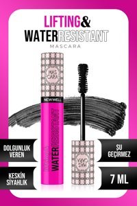 New Well Lifting Water Resistant Hacim Veren Suya Dayanıklı Siyah Maskara