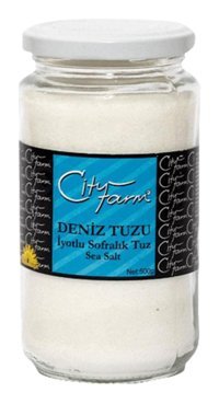 City Farm İyotlu Toz Deniz Tuzu Kavanoz 500 gr