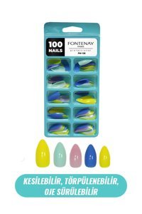 Fontenay No:138 Çok Renkli 100'lü Takma Tırnak