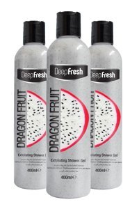 Deep Fresh Çilekli Ejder Meyvesi Kivi Duş Jeli 3x400 ml