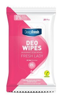 Deep Fresh Deo Wipes Fresh Lady 20 Yaprak Islak Mendil