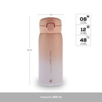 Karaca Skyfall Çelik 500 ml Matara Termos Pembe