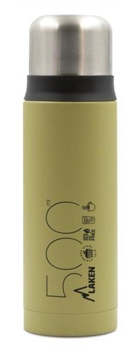 Laken LK1850K Paslanmaz Çelik 500 ml Matara Termos Haki