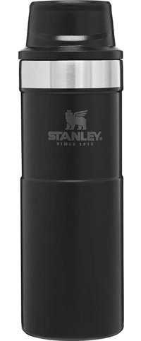 Stanley Trigger Action Çelik 470 ml Bardak Termos Siyah