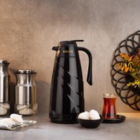 Schafer Kitchenhouse Mimoza Cam 1.5 lt Çaydanlık Termos Siyah