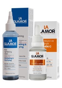 La Glamor Tüm Cilt Tipleri İçin Aha+Bha Salisilik Asitli Gözenek Sıkılaştırıcı Leke Giderici Likit Tonik 151 ml