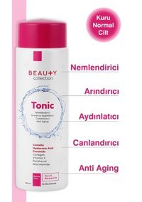 Beauty Collection Kuru ve Normal Ciltler İçin Gözenek Sıkılaştırıcı Leke Giderici Likit Tonik 200 ml