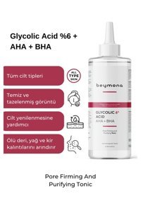 Beymona Tüm Cilt Tipleri İçin Aha+Bha Yeşil Çaylı Gözenek Sıkılaştırıcı Likit Tonik 201 ml