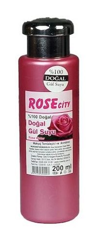 Rose City Doğal Tüm Cilt Tipleri İçin Gözenek Sıkılaştırıcı Yüz Temizleyici Likit Tonik 200 ml