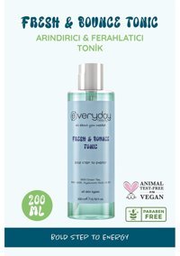Everyday Beauty Fresh & Bounce Tüm Cilt Tipleri İçin Aha+Bha Yeşil Çaylı Yüz Temizleyici Likit Tonik 200 ml