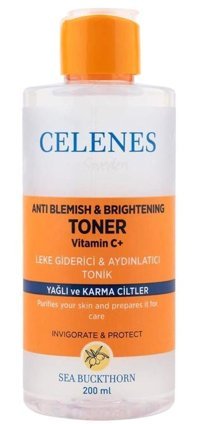 Celenes Sea Buckthorn Yağlı ve Karma Ciltler İçin Leke Giderici Yüz Temizleyici Likit Tonik 200 ml