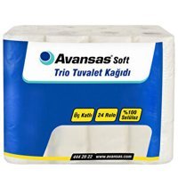 Avansas 3 Katlı Kokulu Renkli 24'lü Rulo Tuvalet Kağıdı