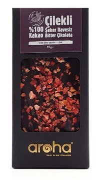 Aroha Çilekli Fındıklı Çikolata 100 gr 2 Adet