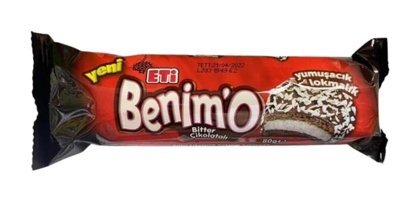Eti Benimo Bitter Çikolatalı Hindistan Cevizli Bisküvi 80 gr