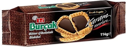 Eti Burçak Bitter Çikolatalı Bisküvi 10x114 gr