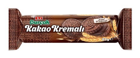 Eti Burçak Kakao Kremalı Bisküvi 82 gr