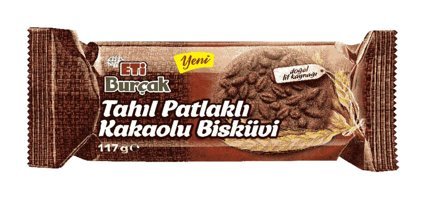 Eti Burçak Kakaolu Bisküvi 3x117 gr