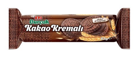 Eti Burçak Kakaolu Bisküvi 3x82 gr