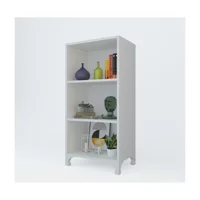 Kenz Life Tuğçe 3 Bölmeli 3 Raflı Suntalam 88 cm Beyaz Kitaplık