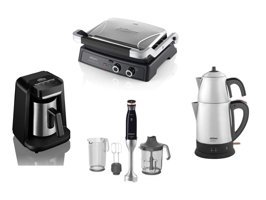 Arzum AR1065-AR2044-AR3051-OK0012 K 4'lü Elektronik Çeyiz Seti Inox