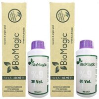 Biomagic 8.72 Açık Küllü Kumral Organik Amonyaksız Krem Saç Boyası 2x60 ml