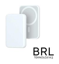 BRL 5000 mAh Hızlı Şarj Powerbank Beyaz