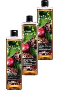 Avon Kakule Karabiber Duş Jeli 3x500 ml