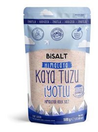 Biosalt İyotlu Kristal Himalaya Tuzu Paket 500 gr