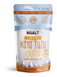 Bisalt Çankırı İyotlu Kristal Kaya Tuzu Paket 500 gr
